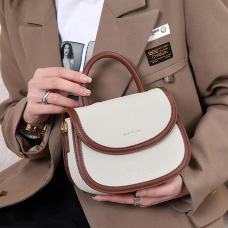 Fashion lady luxury round small handbag handle 202432