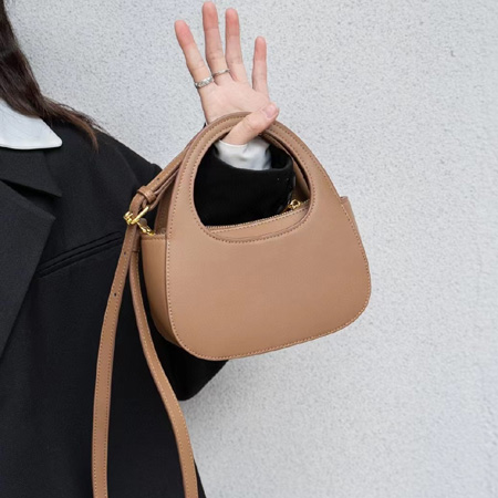 Fashion lady chic round small handbag handle 202433