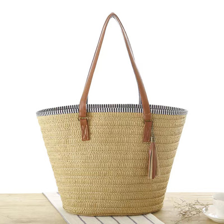 Fashion straw beach bag 202536