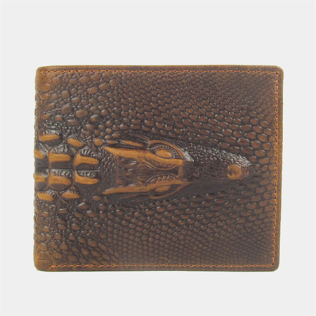 men genuine leather wallet  embossed dragon 2021006